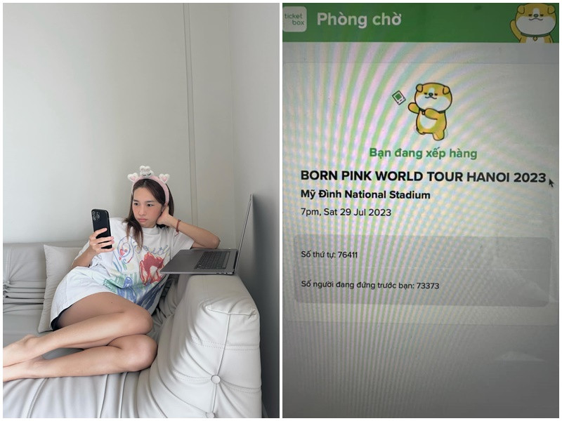 Emily gặp khó khăn khi săn vé concert của BlackPink. Ảnh: FBNV.