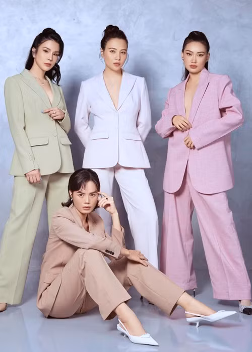 Các thành viên trong hội bạn thân của Đàm Thu Trang đều sở hữu nhan sắc xinh đẹp. Ảnh: FBNV.