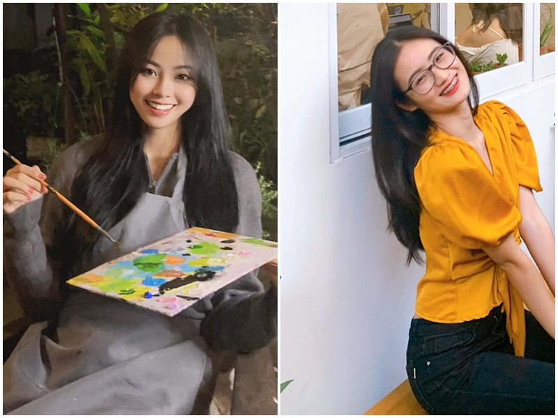 Chỉ cần đánh chút son, tô lông mày, top 2 Hoa hậu Thế giới Việt Nam 2023 đã rạng rỡ.