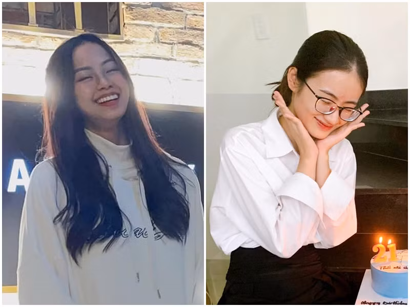 Hoa hậu Ý Nhi và Á hậu Đào Thị Hiền đều tươi tắn khi trang điểm nhẹ nhàng.