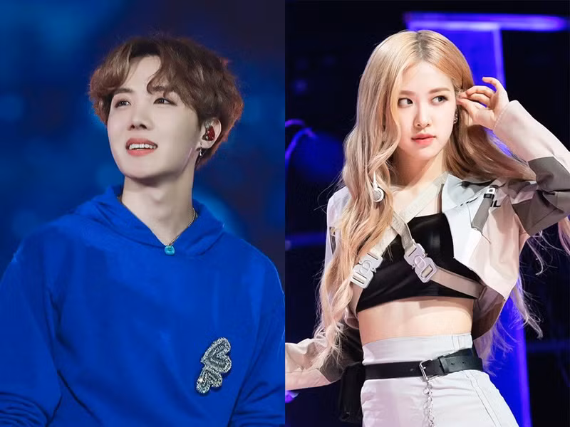 Tin đồn Rosé và J-Hope (BTS) hẹn hò gây xôn xao năm 2022. Nghi vấn được dập tắt khi fan tung loạt bằng chứng tin đồn không có căn cứ. Ảnh: Phụ Nữ Gia Đình.