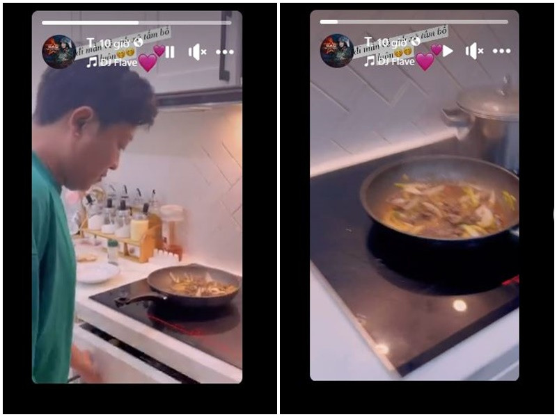 Trở về nhà từ sự kiện, Nhã Phương khoe được ông xã tẩm bổ. Ảnh chụp màn hình