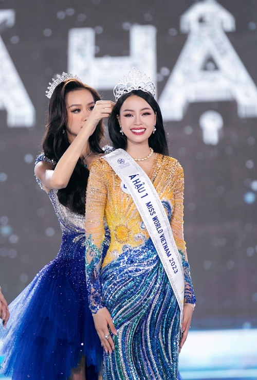 Á hậu 1 Hoa hậu Thế giới Việt Nam 2023 - Đào Thị Hiền có gia cảnh bình thường. Ảnh: Fanpage.