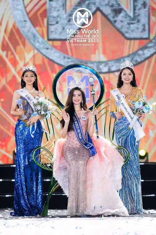 Huỳnh Minh Kiên giành danh hiệu Á hậu 2 Hoa hậu Thế giới Việt Nam 2023. Ảnh: Miss World Vietnam.