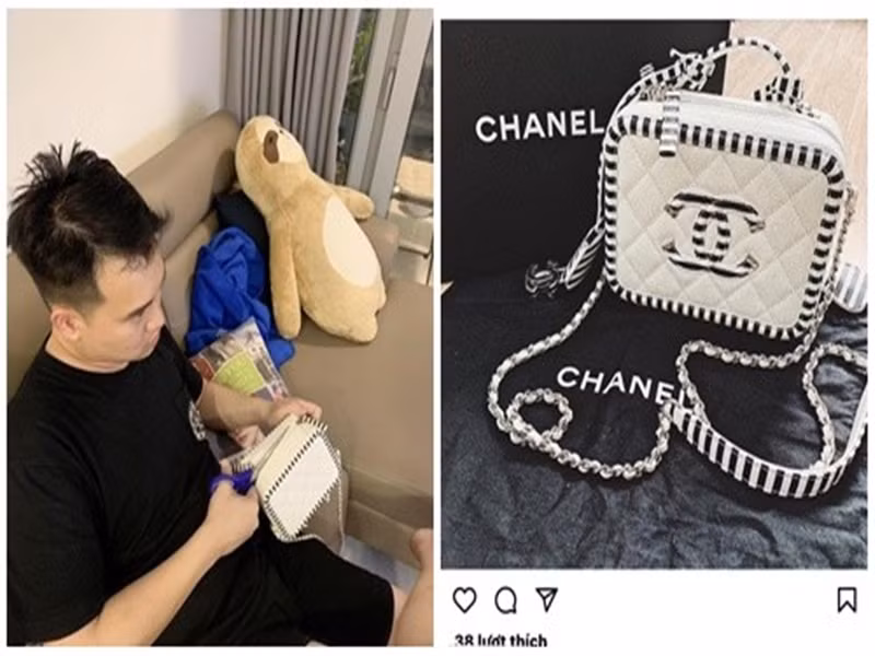 Mới đây, Diệp Lâm Anh tố chồng cũ ngoại tình năm 2019 khi cô mới sinh con đầu lòng được 5 tháng, có bầu con thứ hai được 2 tháng. Theo Diệp Lâm Anh, chồng cũ tặng một chiếc túi hơn 100 triệu cho một cô gái. Khi Diệp Lâm Anh gọi điện thoại, cô gái này trả lời thách thức nhưng khi mẹ chồng cũ cô gọi trực tiếp thì người này lập tức gửi trả lại quà tặng. Ảnh: FBNV.