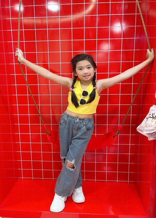 Vẻ phổng phao của bé Lavie khiến nhiều người bất ngờ. Ảnh: FBNV.