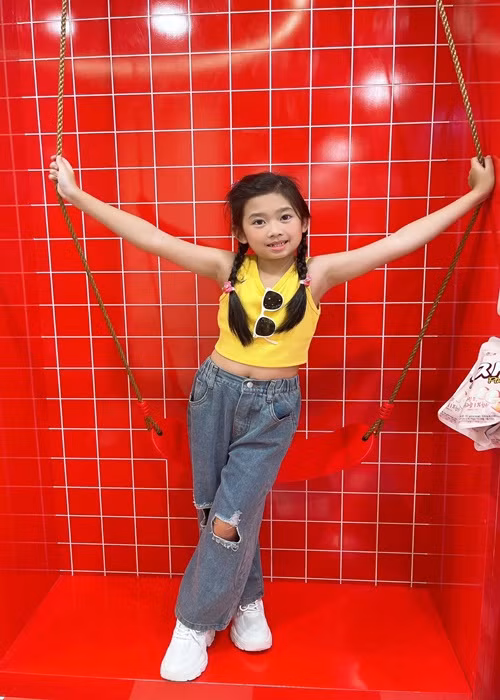 Vẻ phổng phao của bé Lavie khiến nhiều người bất ngờ. Ảnh: FBNV.