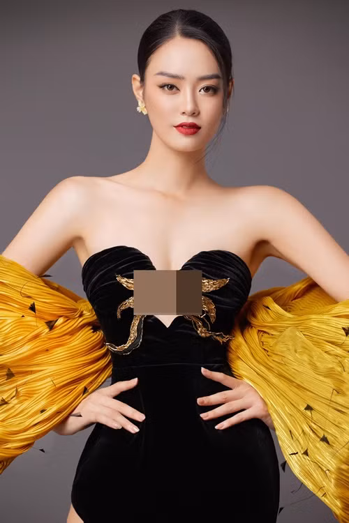 Người đẹp sinh năm 2002 có chiều cao 1m77, số đo ba vòng 85-58-95 cm. Ảnh: FBNV.