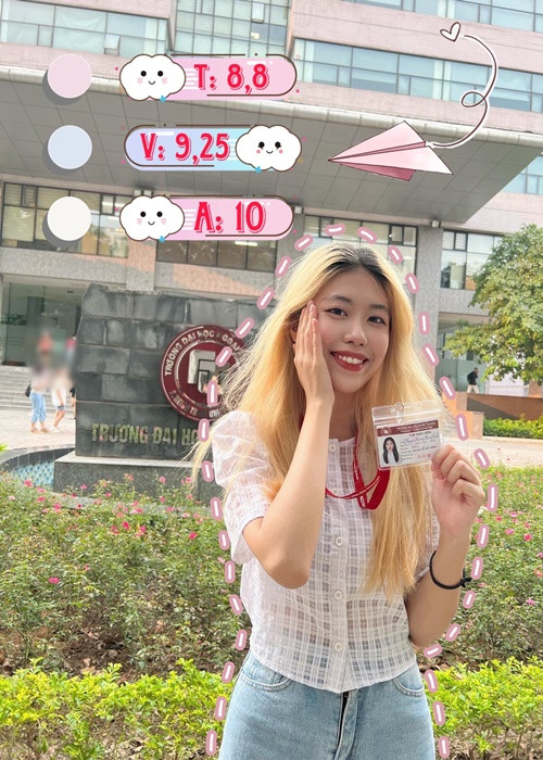 Theo Người Đưa Tin, PiaLinh đang theo học khoa Kinh tế đối ngoại, Đại học Ngoại thương Hà Nội. Ảnh: FBNV.