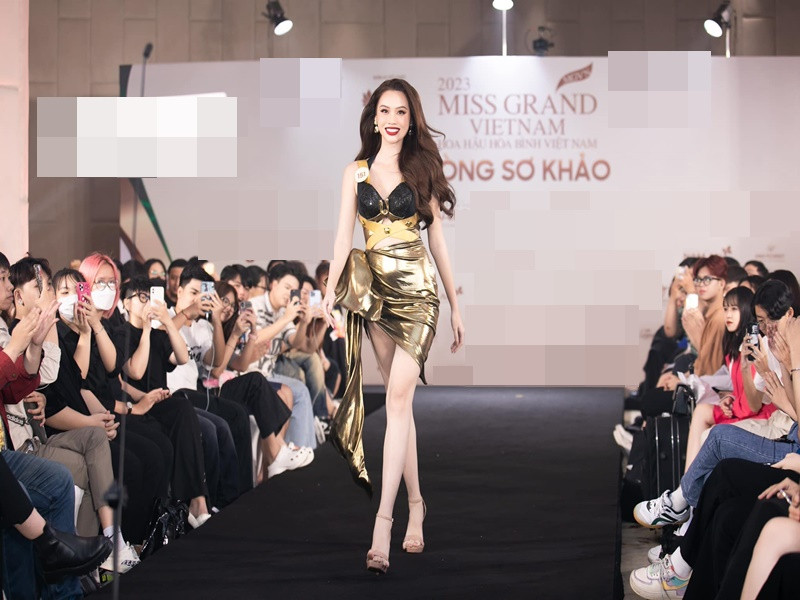 Tâm Như hiện tại vào vòng chung kết Miss Grand Vietnam 2023.