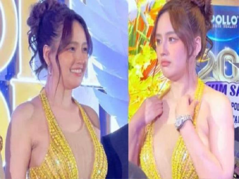 Qua camera thường, Hoa hậu Mai Phương Thúy lộ cằm ngấn mỡ. Ảnh: Saostar.