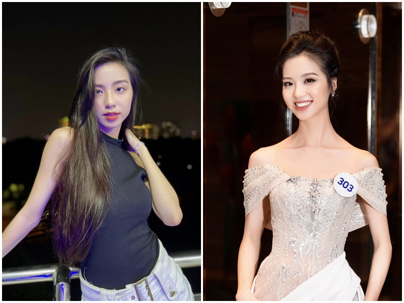 Trong khoảnh khắc ở đời thường lẫn khi tham gia cuộc thi Miss World Vietnam 2023, Phạm Thị Tú Trinh đều gây thương nhớ bởi vẻ ngoài ngọt ngào. Ảnh: FBNV.