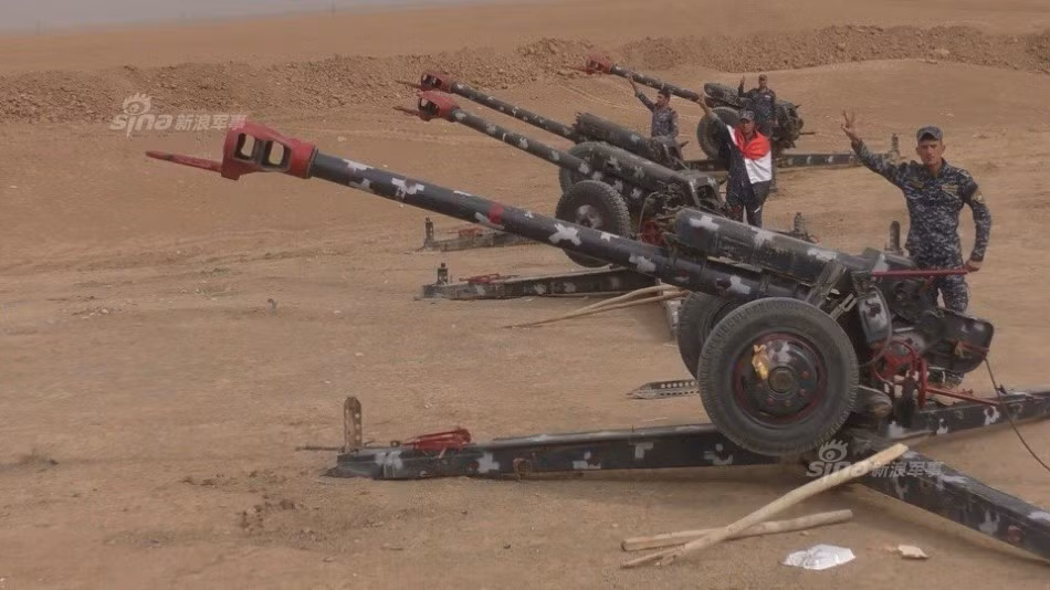 Trận địa pháo D30 122mm.