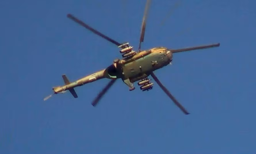 Tiếp theo là những nâng cấp về mặt hỏa lực, trước đây các trực thăng Mi-17 thường chỉ mang được các ống phóng rocket 57 hoặc 80mm, thì nay…Nguồn ảnh: Oryx