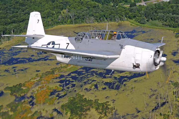 Máy bay có 1 động cơ 14 xy-lanh, sử dụng cánh quạt đẩy gồm 3 cánh.