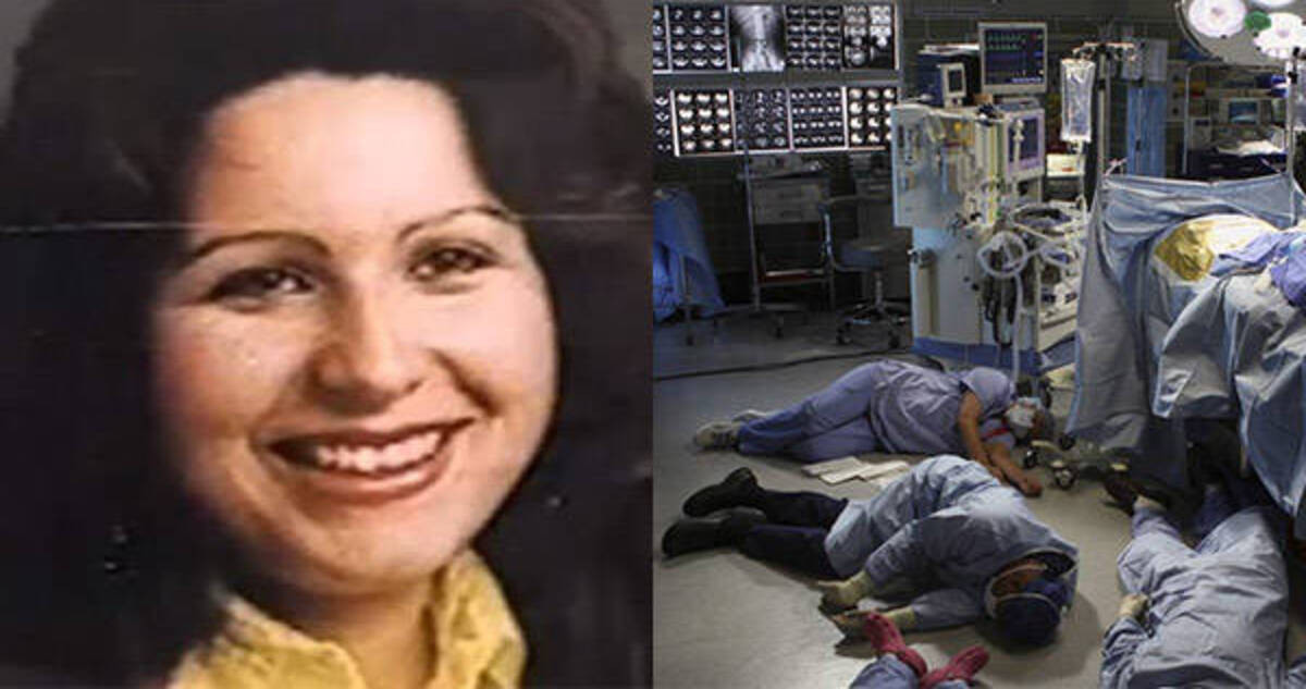 Kết quả là máu của bà Gloria tỏa ra mùi giống khí ammoniac. Khi ngửi thấy mùi lạ trong máu của bệnh nhân, hai y tá tham gia cấp cứu cho bà ngất đi. Một y tá khác bị khó thở.