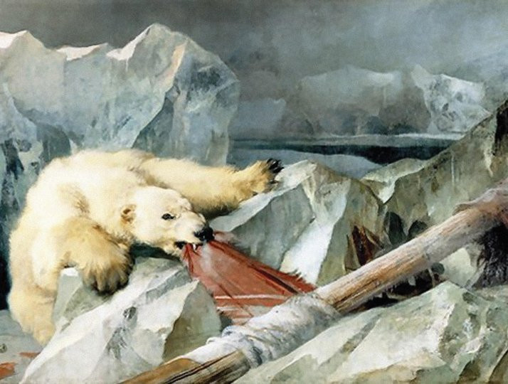 Điều này xuất phát từ việc bức tranh của Landseer tái hiện lại thảm kịch "một đi không trở lại" mà nhóm thám hiểm Bắc Cực của Sir John Franklin gặp phải sau khi khởi hành năm 1845.