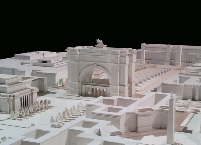 Do tình hình Thế chiến 2 có nhiều biến động nên kế hoạch xây dựng Germania của Hitler bị trì hoãn. Dù vậy, trùm phát xít vẫn tin rằng kế hoạch này sẽ được thực hiện một cách nhanh chóng sau khi đánh bại lực lượng Đồng minh trong Thế chiến 2.