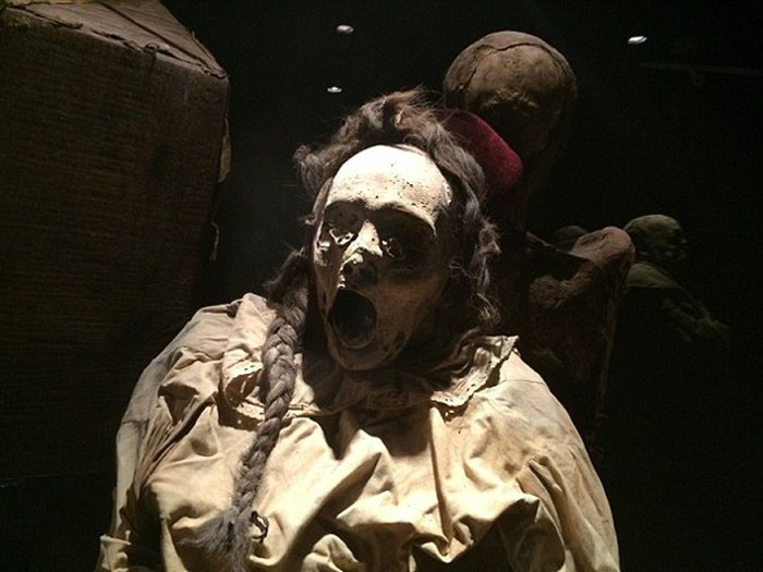 Một số xác ướp ở bảo tàng xác ướp Guanajuato gây ấn tượng mạnh với du khách với gương mặt há hốc mồm giống như họ đã trải qua một cái chết kinh hoàng.