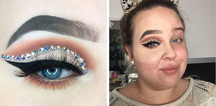 Hậu trường của những bài dạy cách make up mắt vẫn được chia sẻ trên mạng.