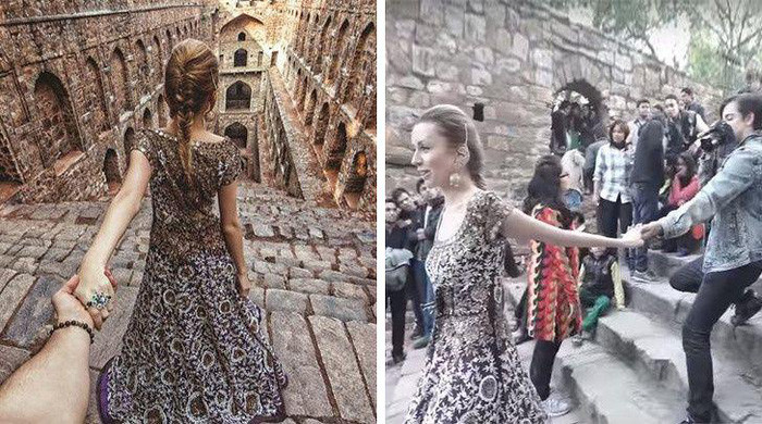 Nắm tay anh đi khắp thế gian.