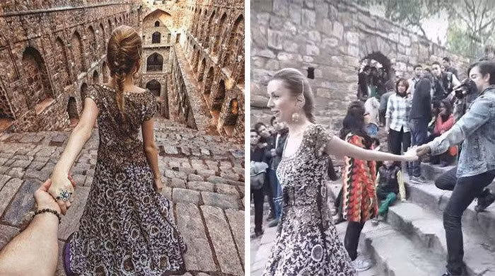 Nắm tay anh đi khắp thế gian.