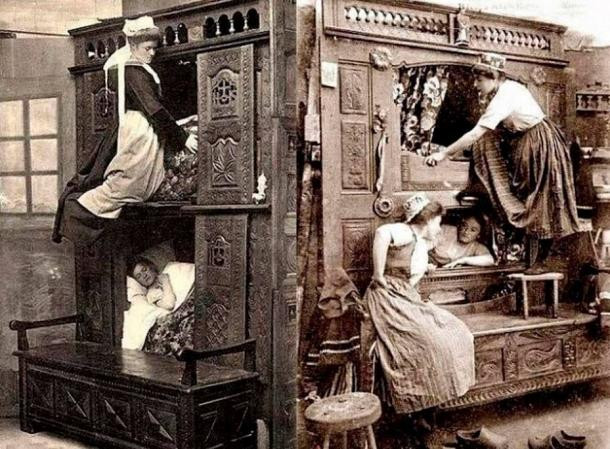 Những chiếc giường ngủ đặc biệt như trên thường được bố trí vào sát tường trong căn phòng.