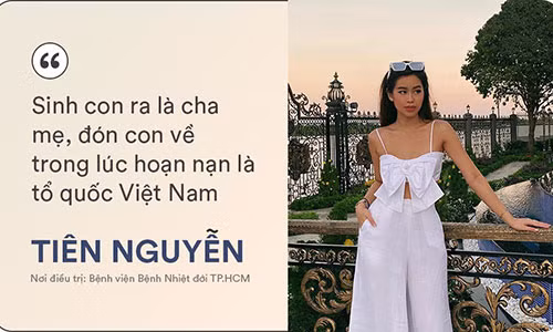 Ngày 31/3, Tiên Nguyễn vui mừng thông báo cô đã khỏi bệnh xuất viện sau thời gian điều trị Covid-19. "Hôm nay tôi đã hết bệnh và được xuất viện. Sinh con ra, lo lắng và hy sinh cho con lúc bình yên cũng như sóng gió là cha mẹ, mở rộng vòng tay đón con trở về trong lúc hoạn nạn là quê hương, là Tổ quốc Việt Nam", cô xúc động chia sẻ trên trang cá nhân. Trước đó, 9X được gia đình đưa từ Anh về Việt Nam bằng chuyên cơ để chữa bệnh. Để tỏ lòng biết ơn và chung tay cùng cả nước chống dịch, gia đình doanh nhân Johnathan Hạnh Nguyễn - cha của Tiên Nguyễn - đã thông báo đóng góp 25 tỷ đồng để mua sắm trang thiết bị phục vụ điều trị bệnh nhân nhiễm Covid-19.