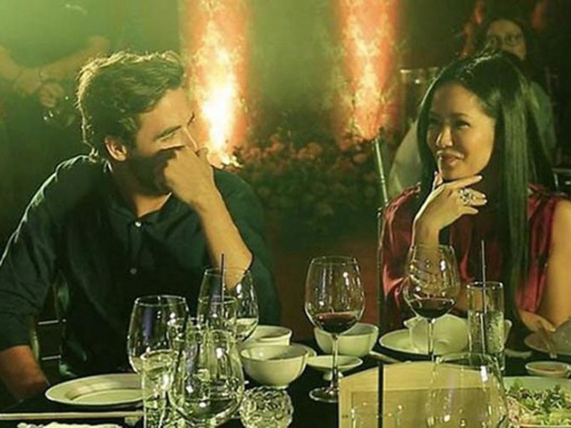 Năm 2019, Hồng Nhung từng bị bắt gặp khá thân với một chàng trai Tây lạ mặt trong tiệc sinh nhật và một sự kiện. Ảnh: Dân Việt