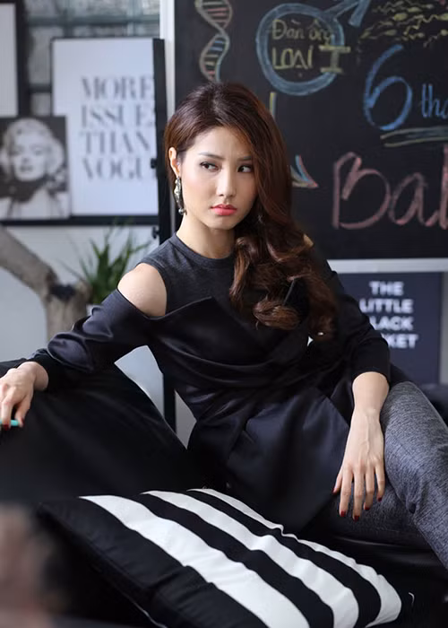 Diễm My bắt đầu xóa bỏ những nhận xét thiếu tích cực về khả năng diễn xuất khi đóng vai Linh San đòi hỏi chiều sâu tâm lý trong “Gái già lắm chiêu”. Ảnh: Dân Việt