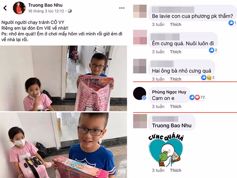 Nam ca sĩ từng âm thầm gửi lời cảm ơn đến Trương Bảo Như chăm sóc bé Lavie. Ảnh: Tổ Quốc