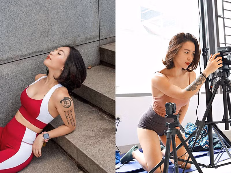 Sở hữu kênh Youtube với hơn 1 triệu lượt theo dõi, cô hiện là một trong những HLV gym online, vlogger hot hàng đầu tại Việt Nam.