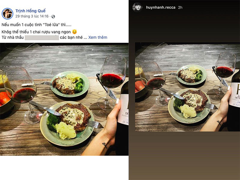 Chưa dừng lại ở đó, Hồng Quế và Huỳnh Anh cùng đăng chung một bức ảnh đồng thời tương tác.