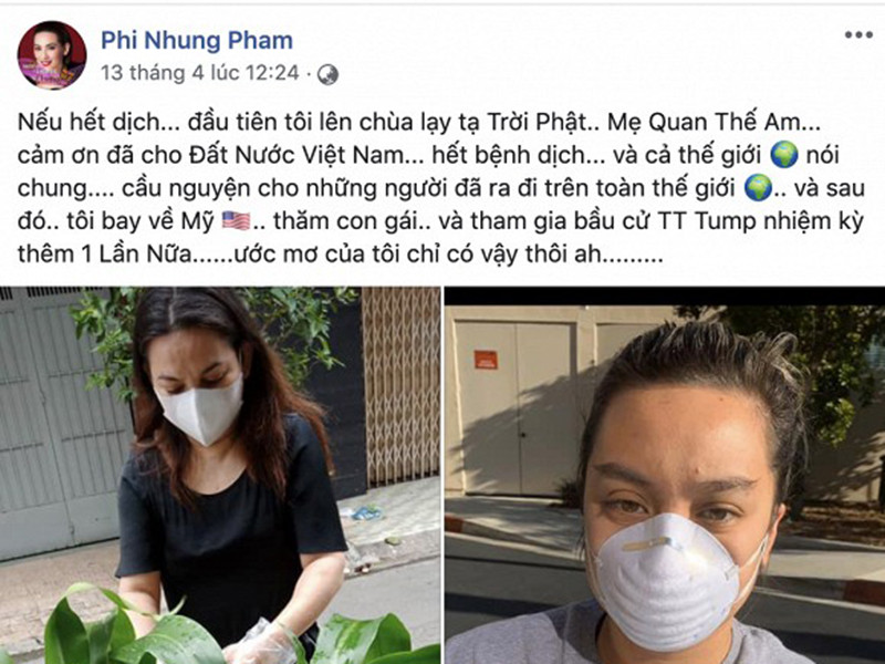 Điều đầu tiên Phi Nhung sẽ làm khi hết COVID-19 là bay qua Mỹ thăm con gái ruột đang làm y tá.