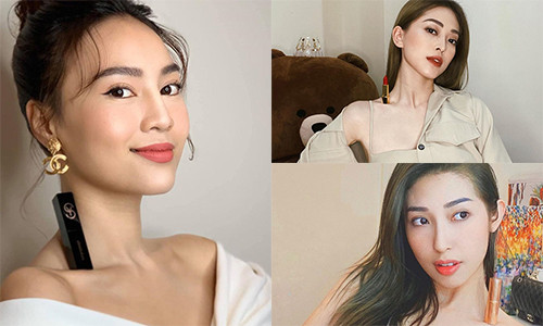 Cùng với Chi Pu, hàng loạt mỹ nhân Việt hoàn thành thử thách với thỏi son: Khổng Tú Quỳnh, Á hậu Phương Nga, Ninh Dương Lan Ngọc, Karen Nguyễn, Quỳnh Anh Shyn.