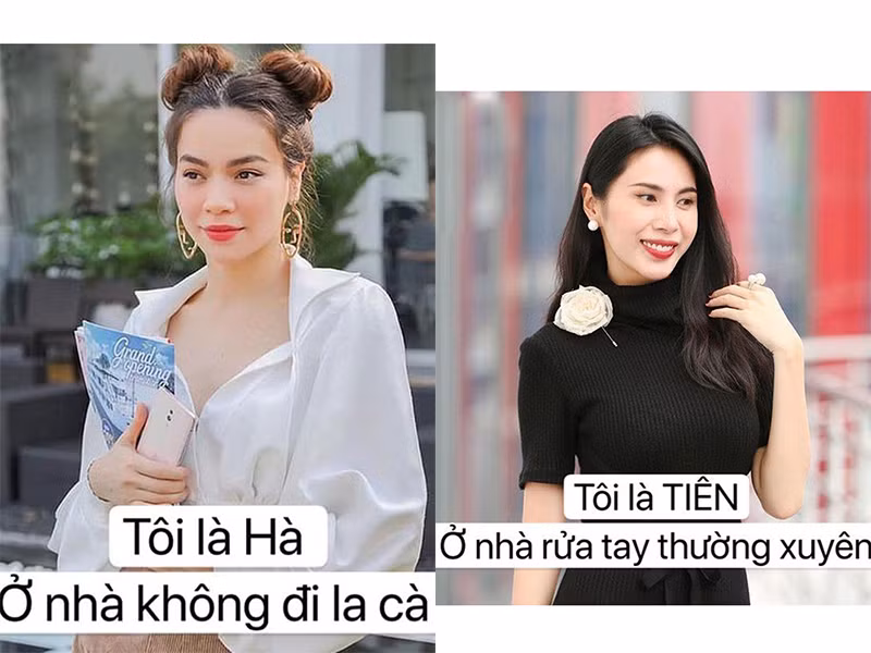 Sao Việt còn hào hứng tham gia trào lưu “Tôi là..." để nêu cao tinh thần ở nhà mùa COVID-19. Thử thách là mỗi người điền lý do ở nhà sao cho vần với cái tên của mình.