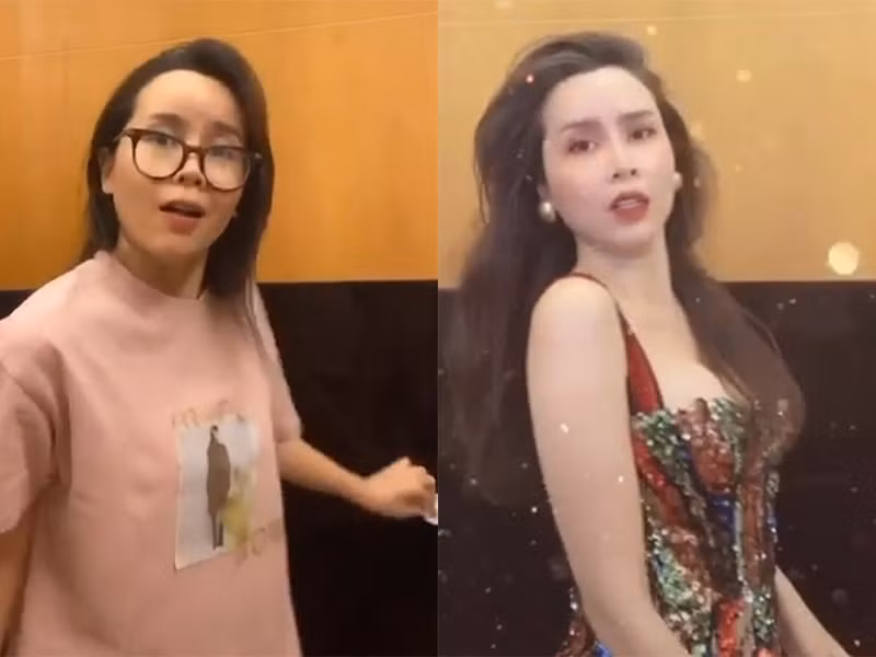 Nghệ sĩ có màn biến hình đỉnh cao là ca sĩ Lưu Hương Giang. Từ một cô gái ăn mặc như người giúp việc, Lưu Hương Giang nhanh chóng có màn lên đồ gợi cảm, trang điểm như nữ hoàng.