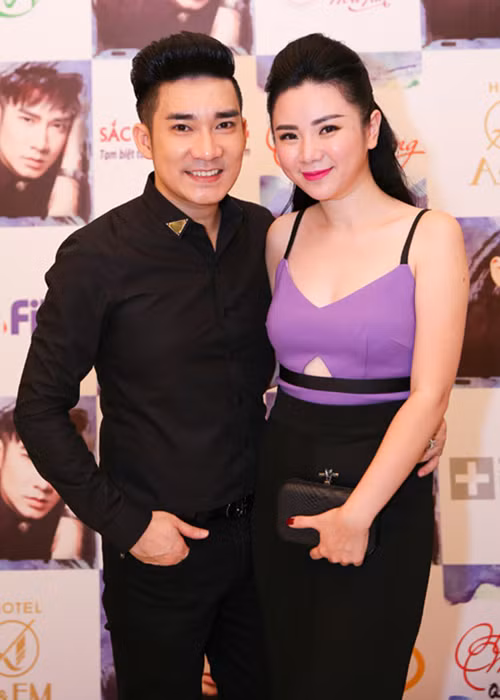 Thu Hà thường xuyên xuất hiện bên Quang Hà sau khi công khai hẹn hò. Hình ảnh cặp đôi sánh đôi vào năm 2014. Ảnh: Dân Việt