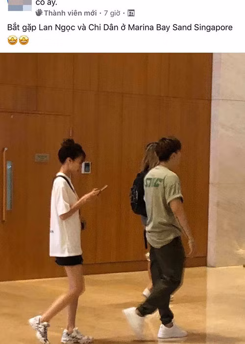 Không ít lần, Lan Ngọc và Chi Dân bị phát hiện sánh đôi ở nước ngoài. Ảnh: Vietnamnet