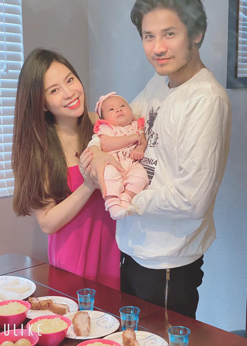 Nhan sac xinh dep vo Anh Tai dong cau chu dien trai trong “Luat troi“