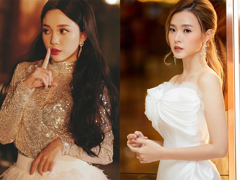 Midu sinh năm 1989, hơn Linh Ngọc Đàm 7 tuổi. Cả hai đều sở hữu nhan sắc xinh đẹp.