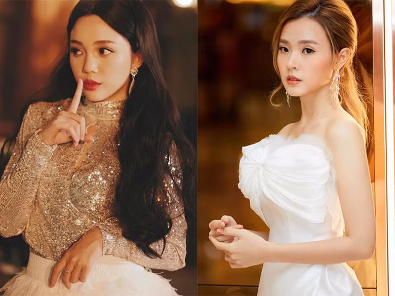 Midu sinh năm 1989, hơn Linh Ngọc Đàm 7 tuổi. Cả hai đều sở hữu nhan sắc xinh đẹp.