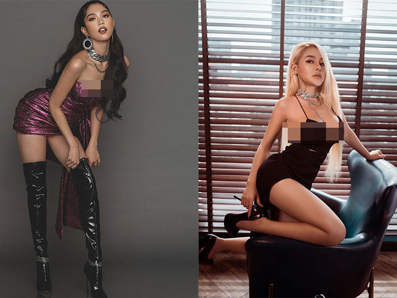 Ngọc Trinh sinh năm 1989, hơn Ngân 98 đến 9 tuổi cũng như bước vào showbiz nhiều năm hơn đàn em.