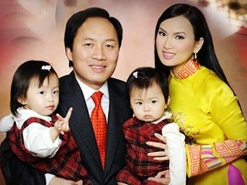 Vợ chồng Hà Phương có hai cô con gái tên Diana và Angelina. Ảnh: Vietnamnet