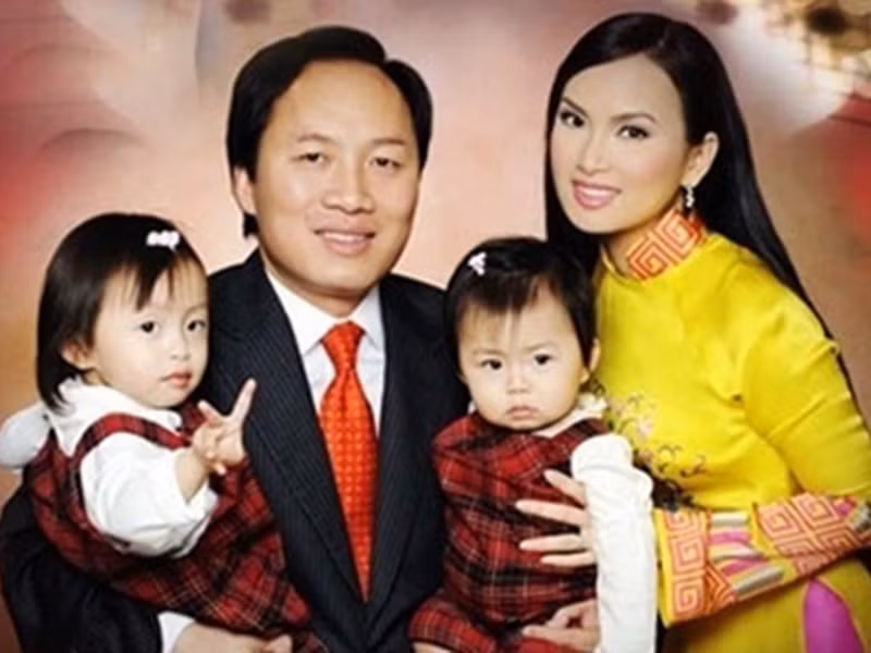 Vợ chồng Hà Phương có hai cô con gái tên Diana và Angelina. Ảnh: Vietnamnet