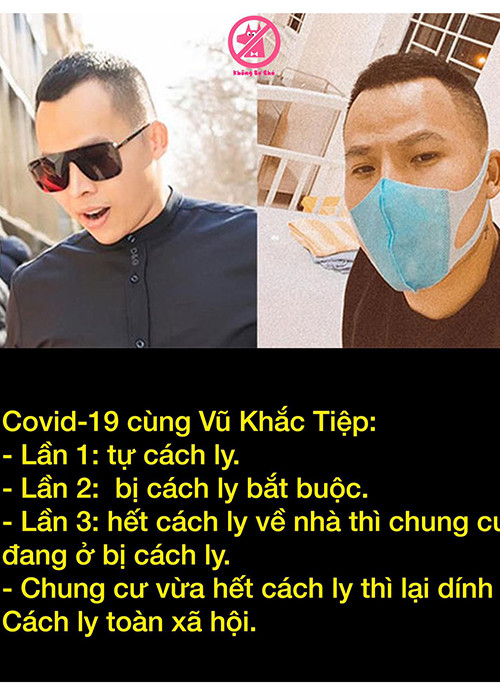 Mới đây, khi Thủ tướng Chính phủ Nguyễn Xuân Phúc ra chỉ thị cách ly toàn xã hội từ 0 giờ ngày 1/4 trên phạm vi toàn quốc để phòng, chống COVID-19, Vũ Khắc Tiệp bị cư dân mạng gọi tên.