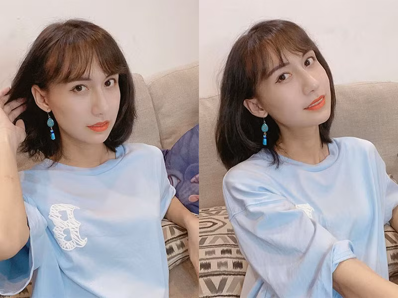 Sau khi quay clip làm đẹp, Lynk Lee tạo dáng để có loạt ảnh sống ảo.