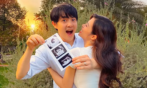 Dong Nhi - Ong Cao Thang vui suong khoe anh sieu am con dau long