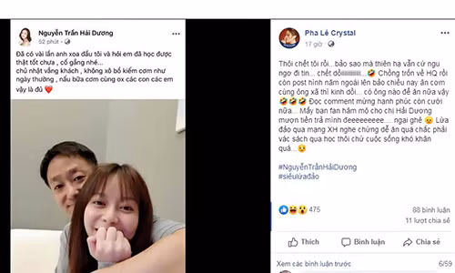 Hoa hau Hai Duong dang anh ben chong, Pha Le lap tuc 