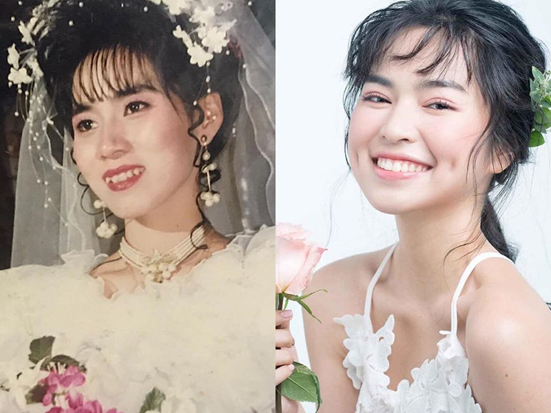 Nữ diễn viên thừa hưởng nhiều nét đẹp từ mẹ.